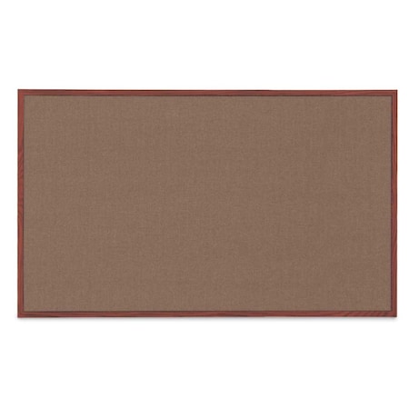 United Visual Products Combo Board, 36"x24", Satin Frame/Black Porcelain & Rubber UVDECORK3624-BLKPORC-RUBBER